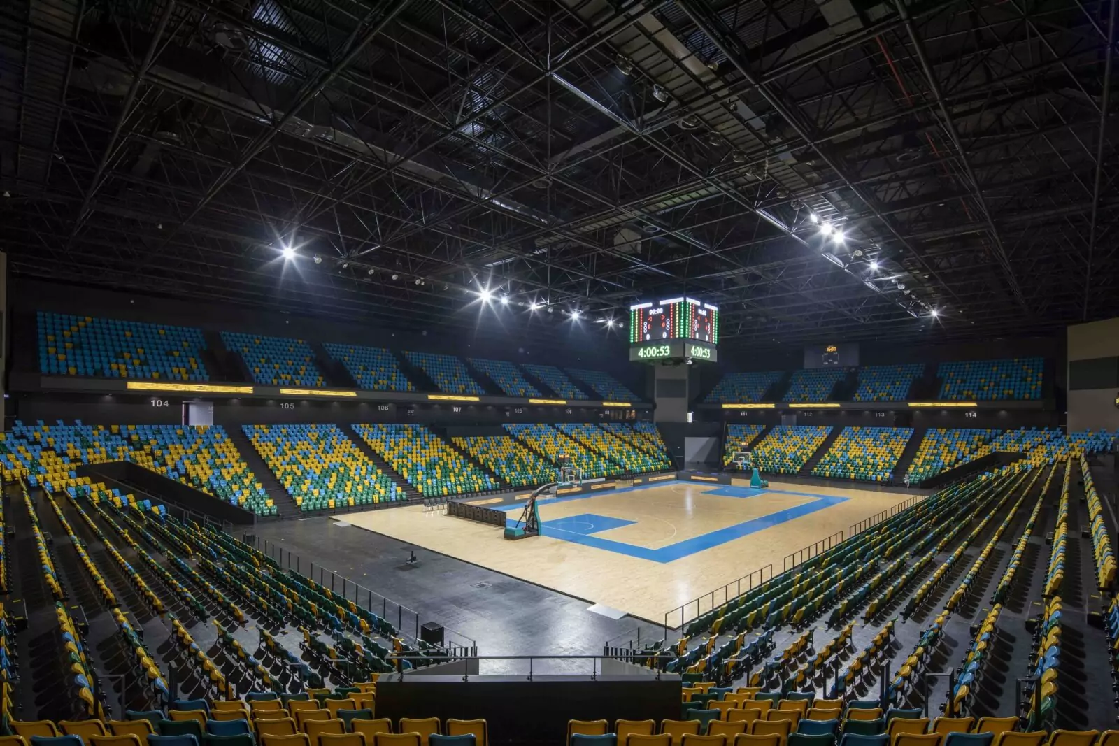 Retractable Seating for Indoor Arena Image